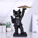 Cat Statue with Storage Tray